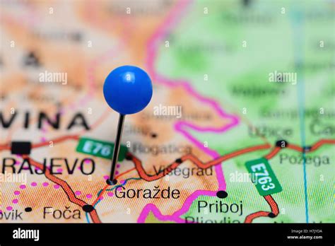 Gorazde bosnia map hi-res stock photography and images - Alamy