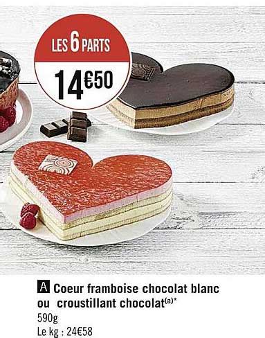 Promo C Ur Framboise Chocolat Blanc Ou Croustillant Chocolat Chez