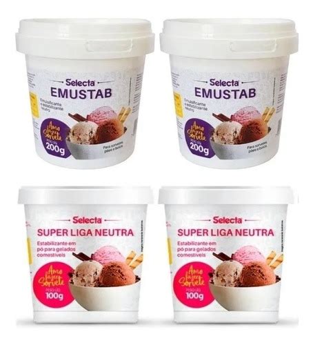 Kit Emustab Estabilizante Super Liga Neutra Selecta Mercadolivre