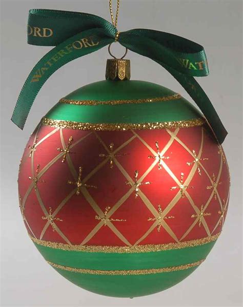 Holiday Heirlooms Ornaments Diamond Cut Ball No Box By Waterford