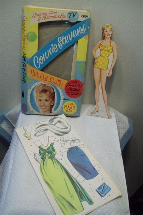 Vintage 1961 Connie Stevens Paper Doll Hawaiian Eye Not A Repro