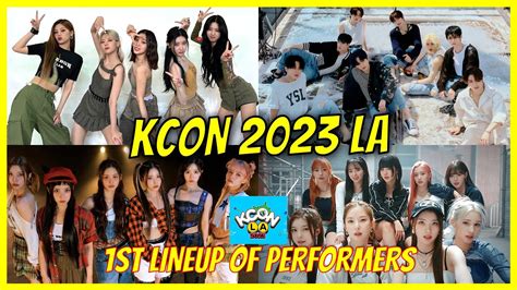 KCON LA 2023 Los Angeles 1st Lineup Of Performers YouTube