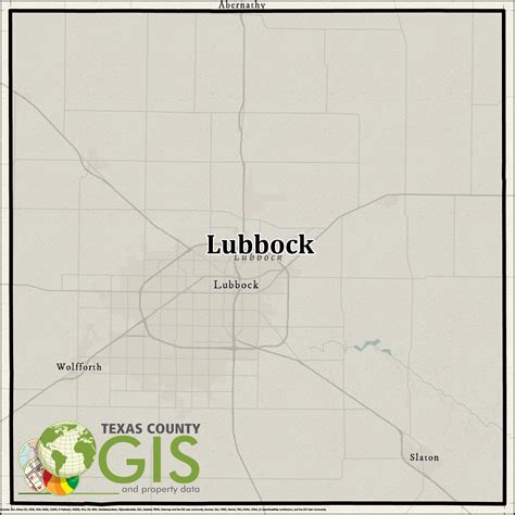 Lubbock County Gis Shapefile And Property Data Texas County Gis Data