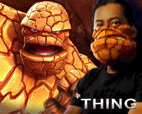 The Thing Latex Face Mask Fantastic Four Marvel Etsy