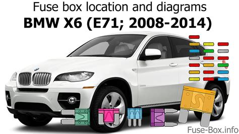 Fuse Box Location And Diagrams BMW X6 E71 2008 2014 YouTube