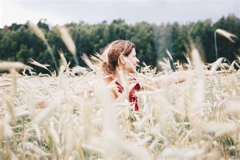 Free Images Tree Winter Plant Girl Field Meadow Prairie