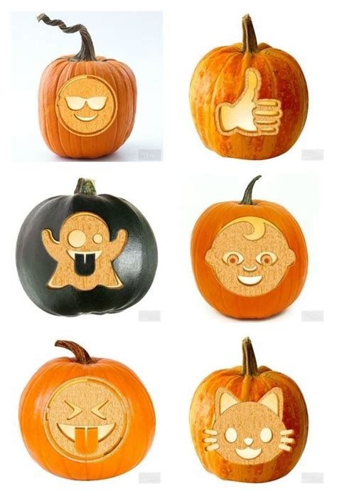 20+ Emoji Pumpkin Carving Designs