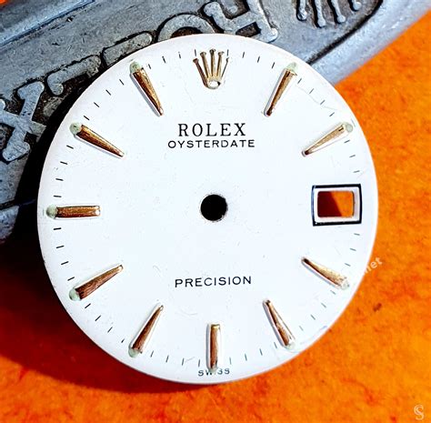 Rolex Rare 60s Mens Refinished White Color Oyster Date Precision Watch