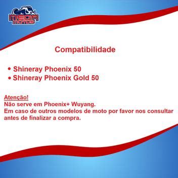 Chicote Fia O Principal Moto Shineray Phoenix Phoenix Gold Xy