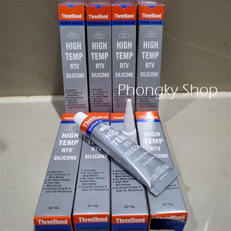 Jual THREEBOND Lem Paking GREY High Temp RTV Silicone ABU ABU 30 Gr