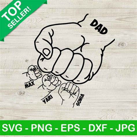 Dad And Son Fist Bump Svg Fist Bump Svg Father S Day Svg