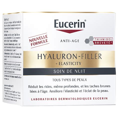 Cr Me Visage Soin De Nuit Anti Ge Hyaluron Filler Elasticity Eucerin