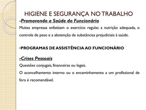 Ppt Higiene E Segurança No Trabalho Powerpoint Presentation Free Download Id4085793