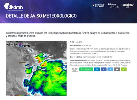 Dmh Paraguay On Twitter Aviso Meteorol Gico N Emitido