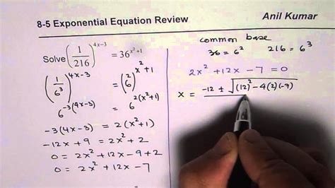 Challenge Exponential Equation Pre Calculus Advance Functions MHF4U