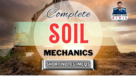 Complete Soil Mechanics Short Notes Mcqs Ssc Je State Aen