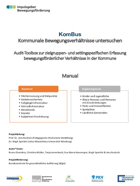 Ausf Llbar Online Audit Toolbox Zur Zielgruppen Und