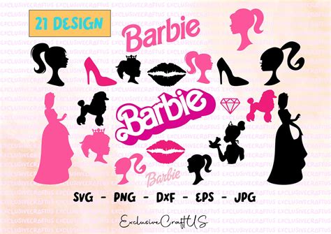 Barb Svg Bundle Svg Princesse Silhouette Poupée Rose Svg Etsy France