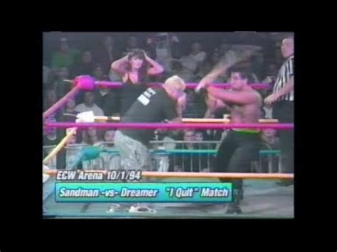 The Sandman Vs Tommy Dreamer For The ECW World Heavyweight Championship