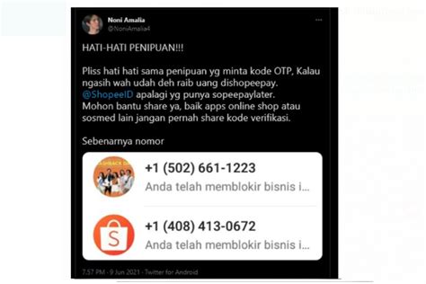 Waspada Penipuan Minta Kode Otp Atasnamakan Shopee Ini Penjelasannya