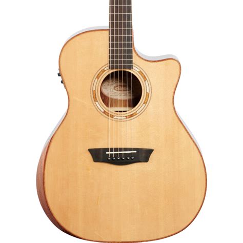 Washburn G20SCE Comfort 20 Series Grand Auditorium Cutaway Acoustic