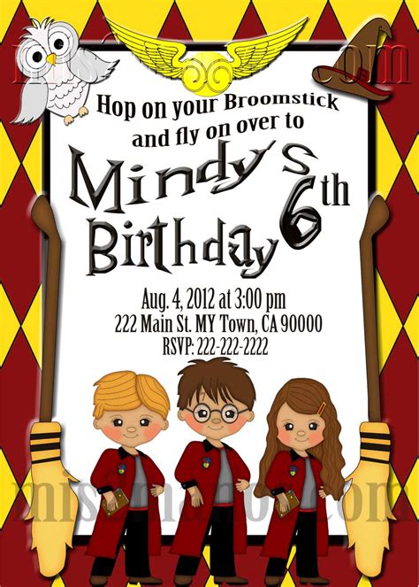 View Harry Potter Birthday Invitations Printable Free Images Free Invitation Template