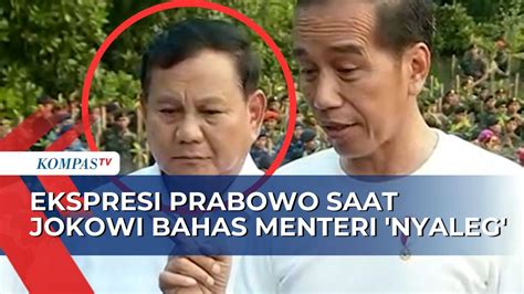 Ekspresi Menhan Prabowo Subianto Saat Presiden Jokowi Bahas Kinerja