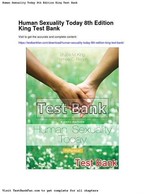 Dwnload Full Human Sexuality Today 8th Edition King Test Bank Pdf Pdf