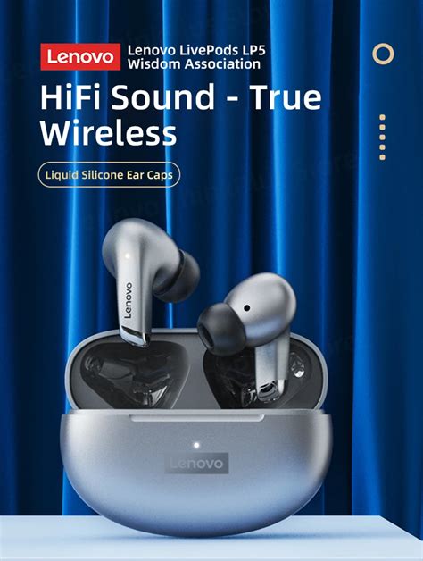 Оригинальные беспроводные Bluetooth-наушники Lenovo Thinkplus LP5, Hi ...