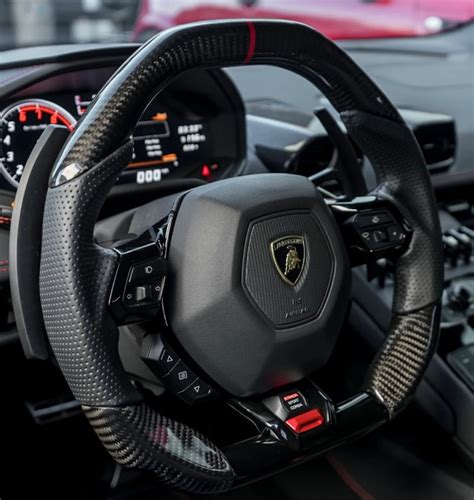 Lamborghini Huracan Custom Carbon Fiber Steering Wheel Next