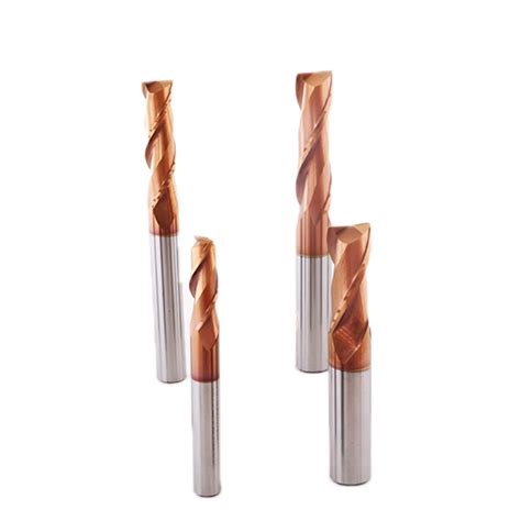 Pcs Hrc Mm F Solid Carbide Endmills Endmill Cutter Flute