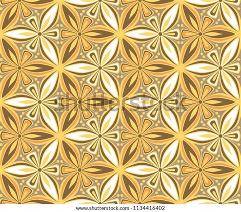 Vintage Flower Seamless Pattern Vector Illustration Stock Vector