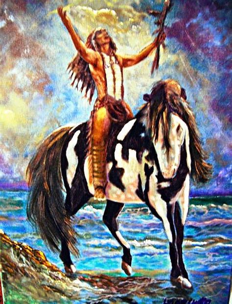 Native American Warrior Painting by Leland Castro - Pixels