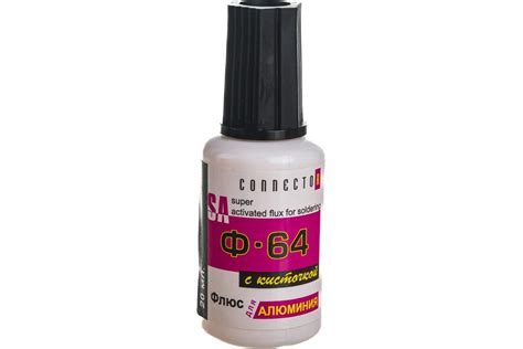 Флюс для пайки алюминия Ф-64 с кисточкой 20 мл Connector Ф-64 F64-KIS ...