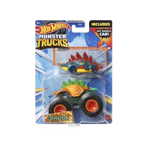 Masina Hot Wheels Monster Trucks Mattel Plastic Mini Masina Monstru Motosaurus Cadou