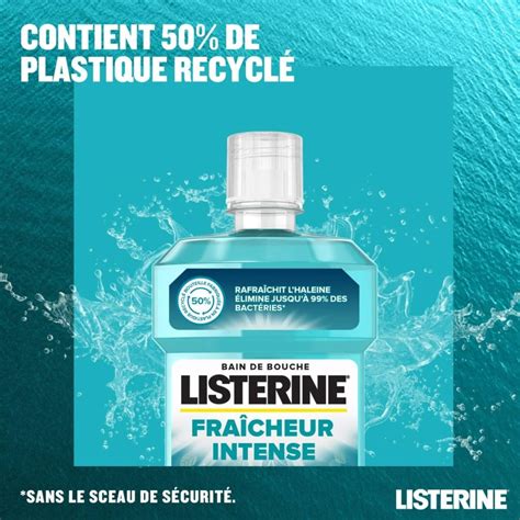 Listerine Bain De Bouche Fra Cheur Intense Ml Mapara Tunisie