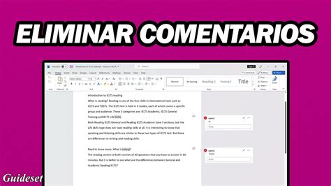 Cómo Eliminar Comentarios En Microsoft Word Rápido y Fácil YouTube