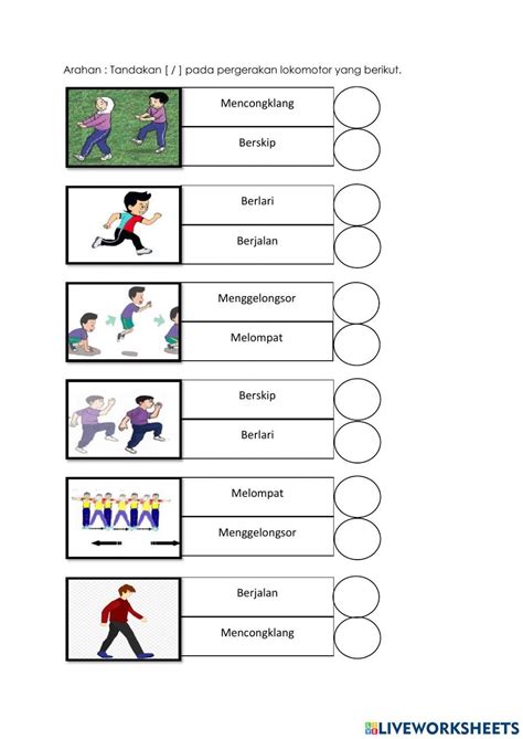 Pergerakan Lokomotor Pendidikan Jasmani Dan Kesihatan Activity Live