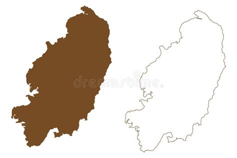 Guimaras Island Asia, Republic of the Philippines Map Vector ...