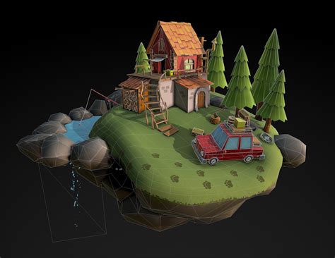 Alex Williamson Stylized Low Poly Diorama