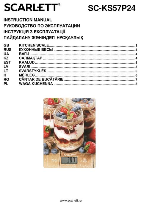 SCARLETT SC-KS57P24 INSTRUCTION MANUAL Pdf Download | ManualsLib