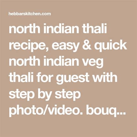 north indian thali recipe | easy & quick north indian veg thali for ...