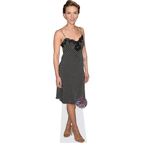 Scarlett Johansson (Black Dress) Lifesize Cardboard Cutout Standee - Walmart.com