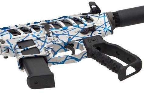 F Firearms Udp Mm Skeletonized Pistol Naked Blue Splash