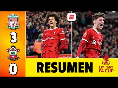 Liverpool Vs Southampton Ver Resumen Goles Incidencias Del