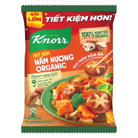 Hạt Nêm Chay Knorr Nấm Hương Organic Gói 800G