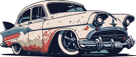 Old Car Cartoon Ai Generative 30510752 Png