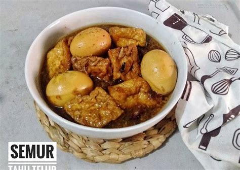 Resep Semur Tahu Telur Wangi Cengkih Kayumanis At Ii Oleh Farida