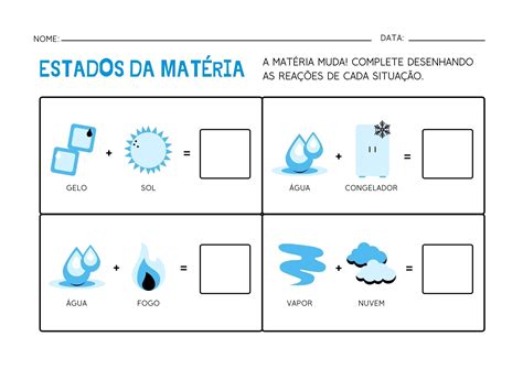 Exercícios Sobre Estados Físicos Da Matéria 9o Ano Com Gabarito