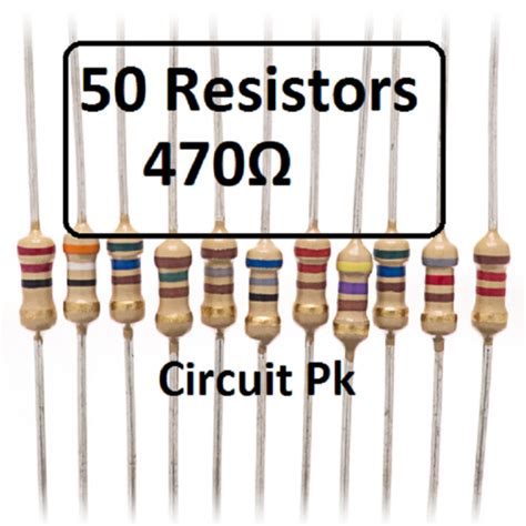 Pack of 470 Ohm Resistor 470 ohm resistors 1/4W